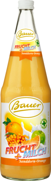 Bauer FRUCHT + MILCH Sanddorn-Orange