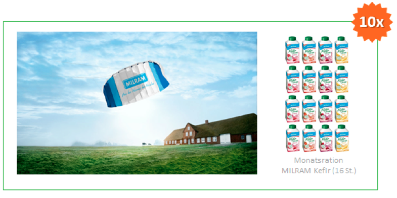 MILRAM Kefir Drink Gewinnspiel - 10x eine Monatsration