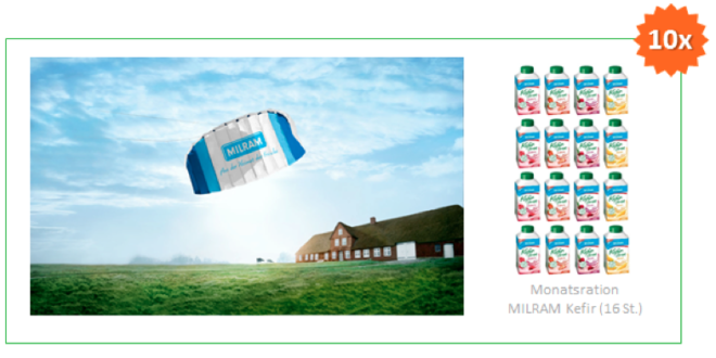 Nimm Dir Deine Auszeit und gewinne mit MILRAM Kefir Drink