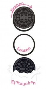 OREO Drehen Lecken Eintauchen