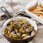 Mohnnudeln mit Birnenkompott