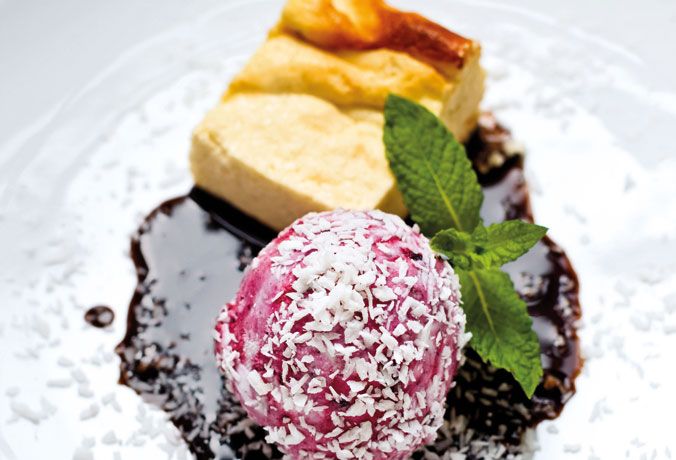 waldbeereis-mit-topfenkuchen