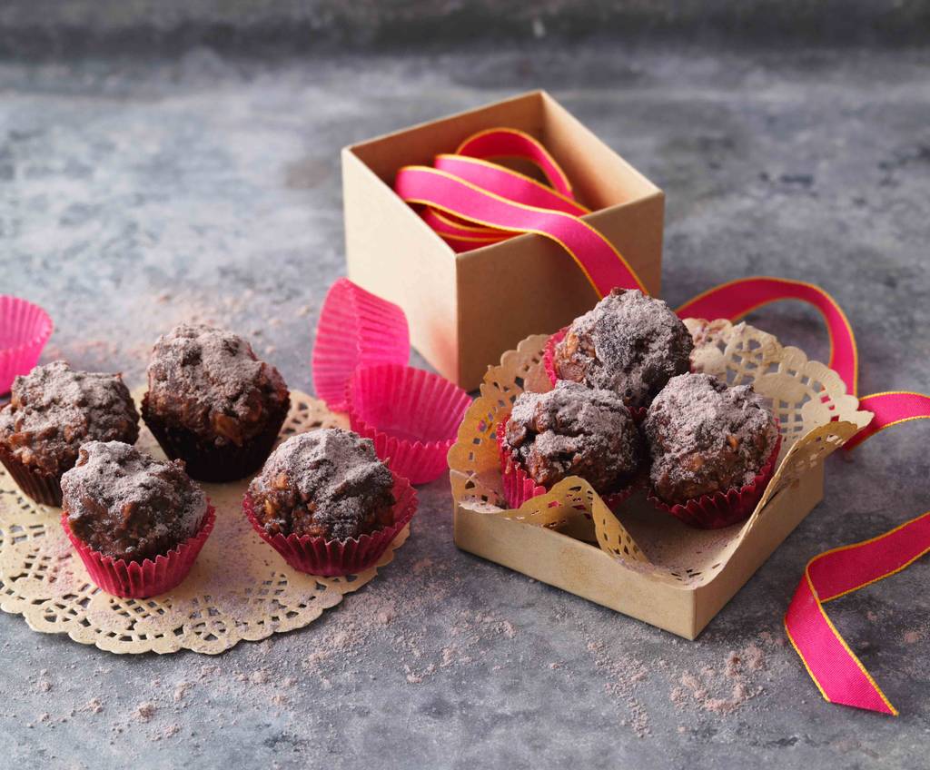 Kakao-Pralinen mit SweetFamily Kakao-Puderzucker