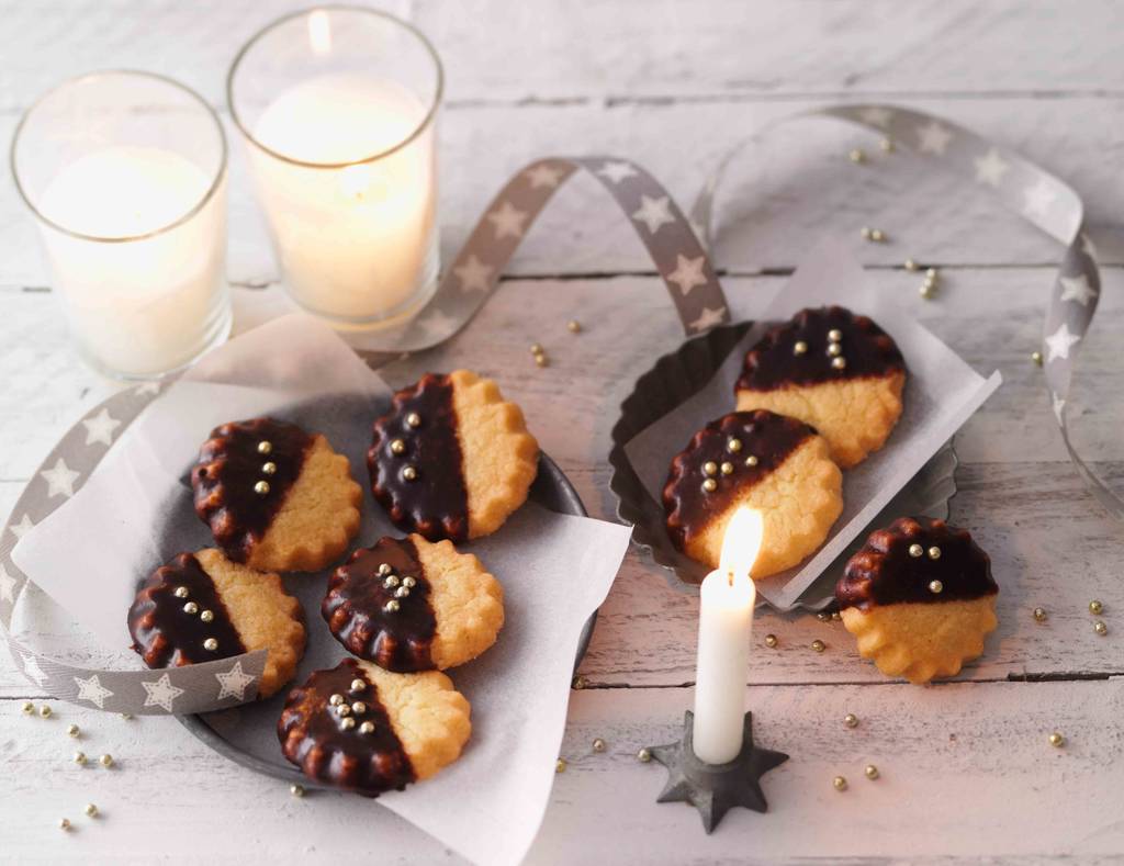 Foto: Nordzucker Shortbread mit Kakao-Puderzucker-Glasur