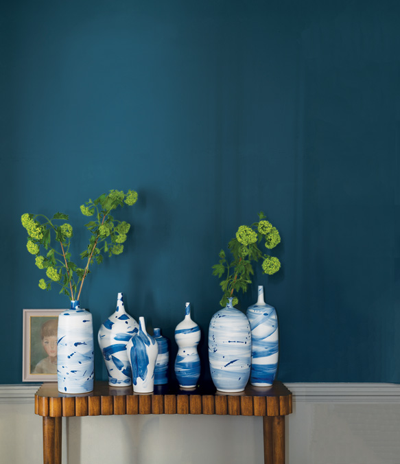 Fotos: Farrow&Ball/Callwey Verlag blauer-tapetentrend
