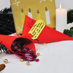 Weihnachtliche Spitztüten