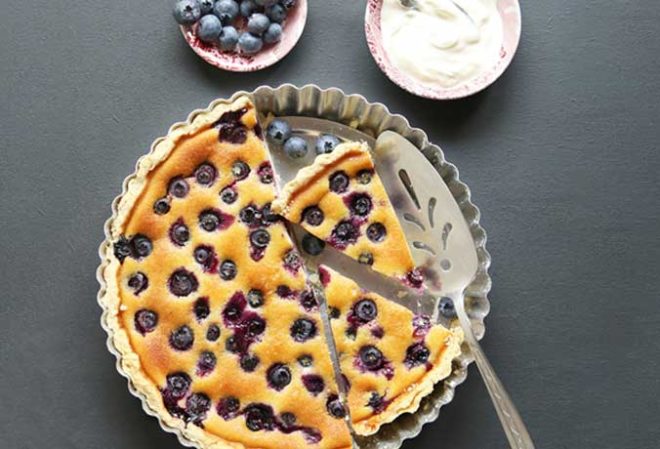 COOLE SWAN Tarte mit Blaubeeren