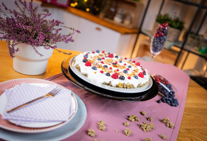knusprige Müslitarte mit Zutaten aus der Genuss Box Dezember