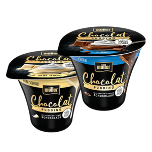 Müller Chocolat Pudding mit Sahnehaube