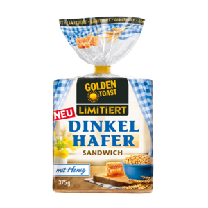 GOLDEN TOAST LIMITIERT Dinkel Hafer Sandwich