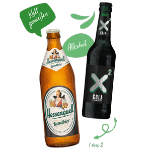 Hessenquell Landbier oder x2 Cola
