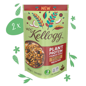 W.K. Kellogg ® Plant Protein Crunchy Müsli Dark Choco & Coconut