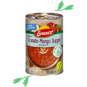 Erasco Karibische Tomate- Mango Suppe mit Kokos
