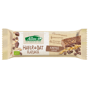 Allos Hafer Flapjack Kaffee