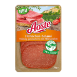 Eine Packung Aoste Hähnchen-Salami