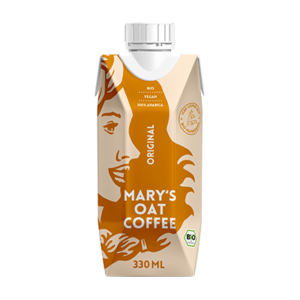 Kaffeehaltiges Kaltgetränk mit Haferdrink von Mary`s
