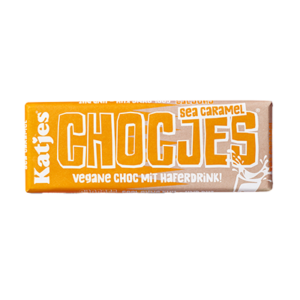 Vegane Schokolade mit Karamell und Meersalz von Katjes Chocjes