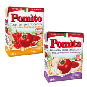 Pomìto Stückige Tomaten in  zwei Sorten