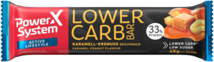 Low Carb Protein Riegel mit Karamell von Power System