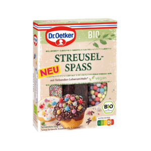 Dr. Oetker Streusel Spaß Bio - 3er Streuseldekor Set