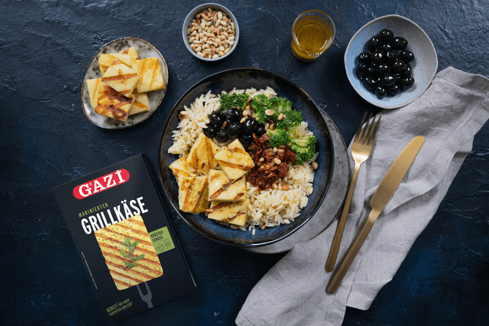 GAZi Grillkäse Orzo-Nudelsalat