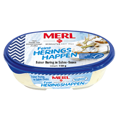 MERL Feine Heringshappen in Sahnesauce