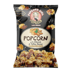 Popcorn Girl with Almonds & Toffee