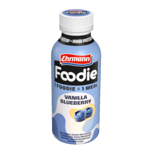 Ehrmann Foodie Milchdrink mit Vanille-Blaubeere Geschmack
