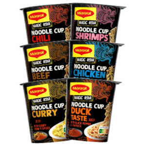 Maggi Magic Asia Noodle Cups in verschiedenen Sorten